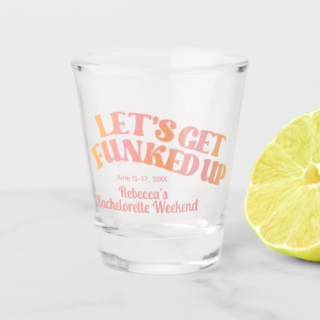 Vamos Ficar Funkados Copo de Shot para Despedida d (Frente)