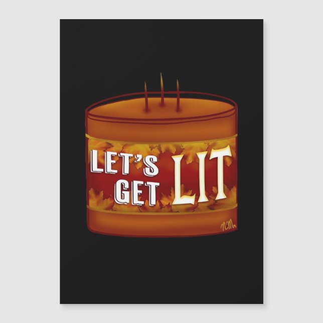 Vamos Ficar Lit Classic de Velas de Outono (Frente)