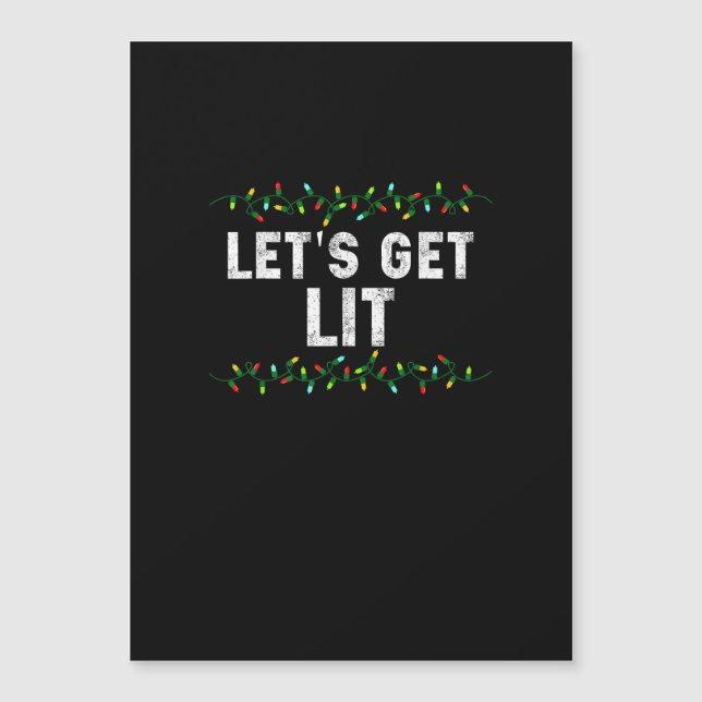 Vamos Ficar Lit Piadas de Natal Luzes de Natal  (Frente)