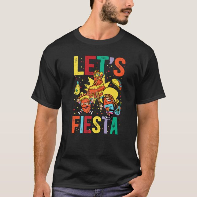 Vamos Fiesta Cinco De Mayo Camisa Mexicana Hombre (Frente)
