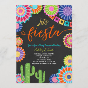 Vamos Fiesta convite para Chá de fraldas do Méxi