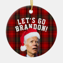 Vamos Go Brandon Biden Enfeites de natal Engraçado