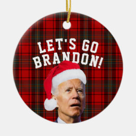 Vamos Go Brandon Biden Enfeites de natal Engraçado