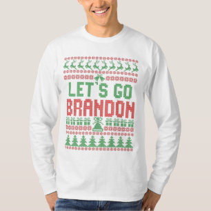Vamos Go Brandon Engraçado Suéter de Natal Feio