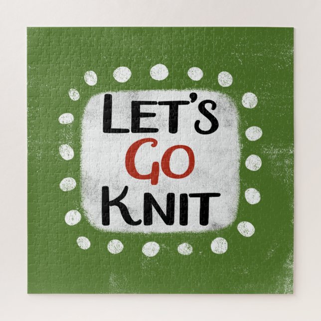 Vamos Go Knit Jigsee Quebra-cabeça (Vertical)