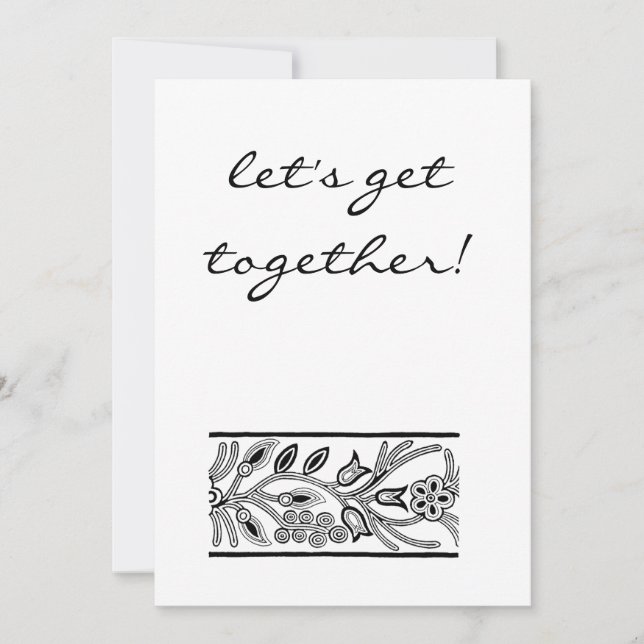 vamos juntar o convite preto e branco (Frente)