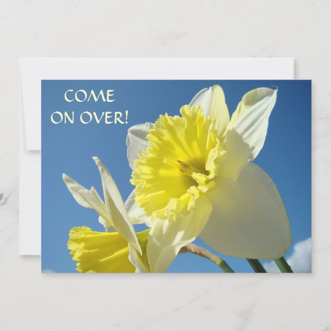 Vamos lá! Convites Cartões Feriados de Páscoa (Frente)