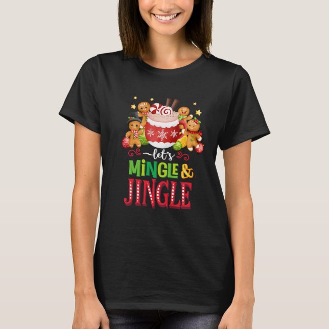 Vamos Mingle & Jingle natal T-Shirt (Frente)