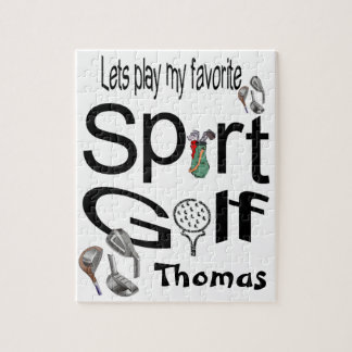 Vamos quebra-cabeça Jogue nosso Golfe Esportivo Fa