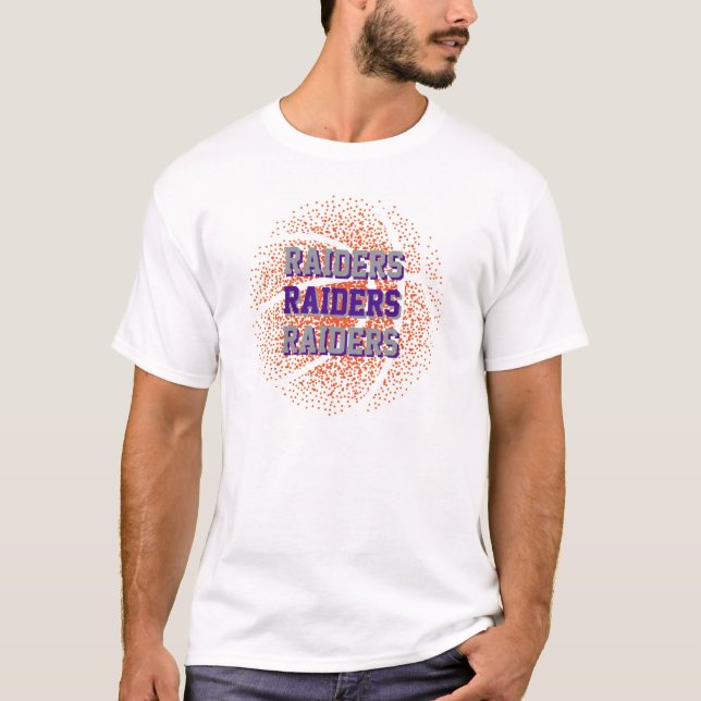 Vamos Raiders Brancos Unisex T-Shirt (Frente)