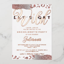 Vamos Rosa Obter Bachelorette Impressa Animal Selv