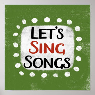 Vamos Sing Songs Poster Wall Art