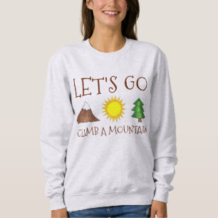 Vamos sobe em montanha Montanha, camisa doce