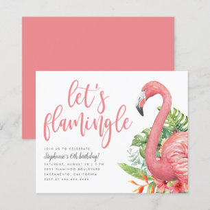 Vamos Tropical Flamingo Flamingle Aniversário