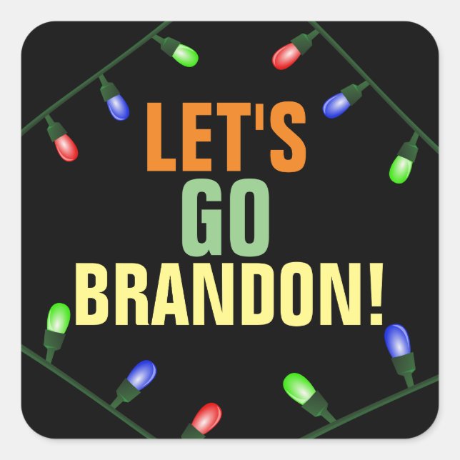 VAMOS VÁ BRANDON! Adesivos NATAL (Frente)