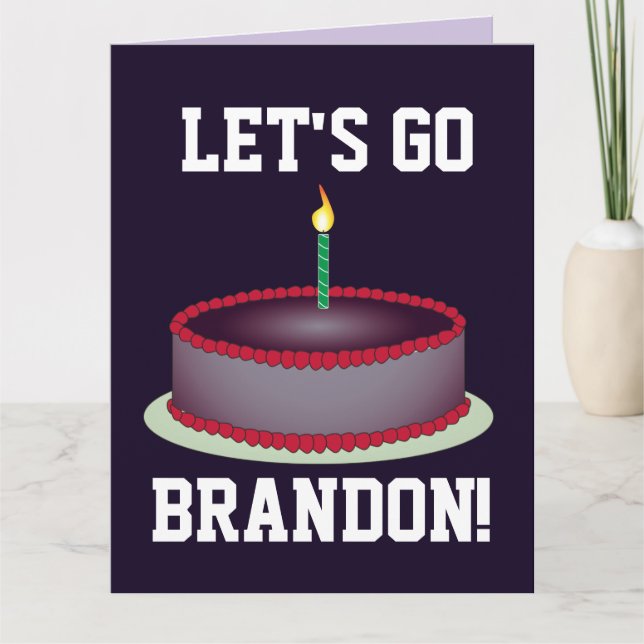 VAMOS VÁ BRANDON! CARTÕES DE ANIVERSÁRIO (Frente)