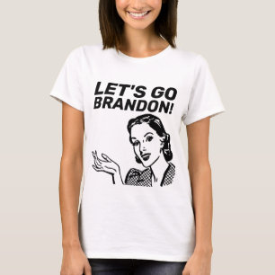 VAMOS VÁ BRANDON! RETRO HOUSEWIFE T-SHIRTS CAMISE