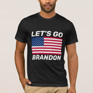 VAMOS VÁ BRANDON! T-SHIRT DO BANDEIRO