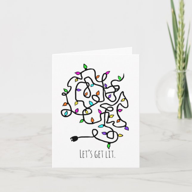 Vamos ver o cartão de Natal. (Frente)