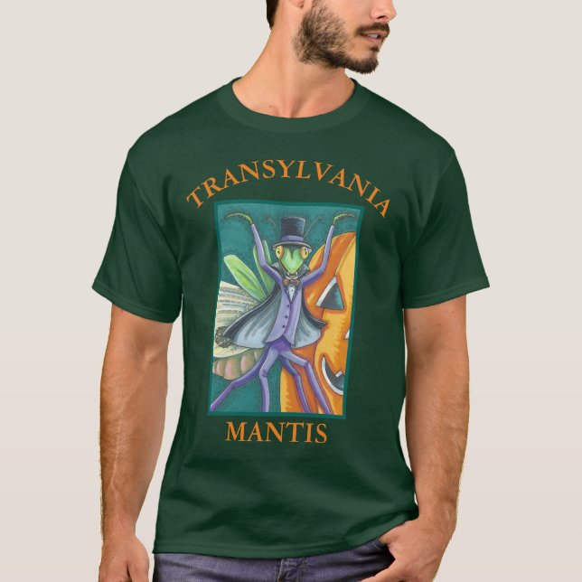 VAMPIRE TRANSYLVANIA MANTIS HALLOWEEN T-SHIRT (Frente)