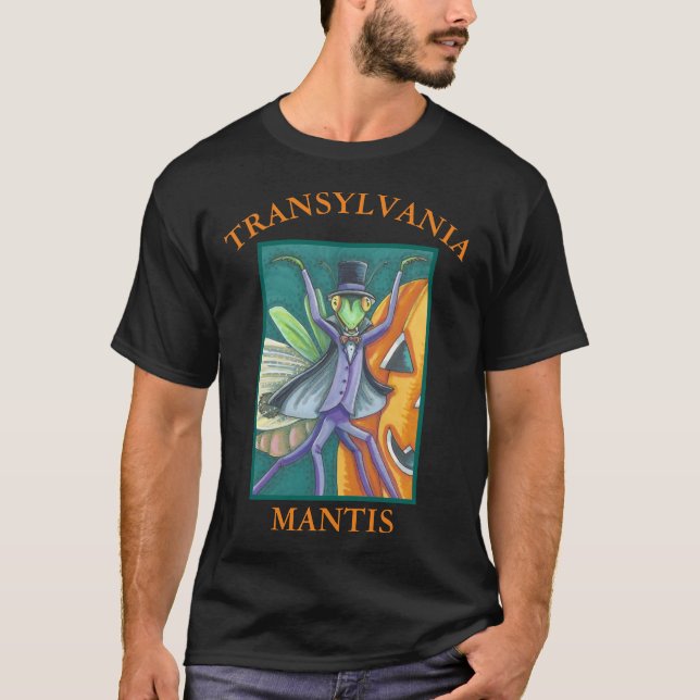VAMPIRE TRANSYLVANIA MANTIS HALLOWEEN T-SHIRT (Frente)