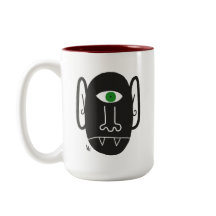 Vampiro ciclópico com caneca verde