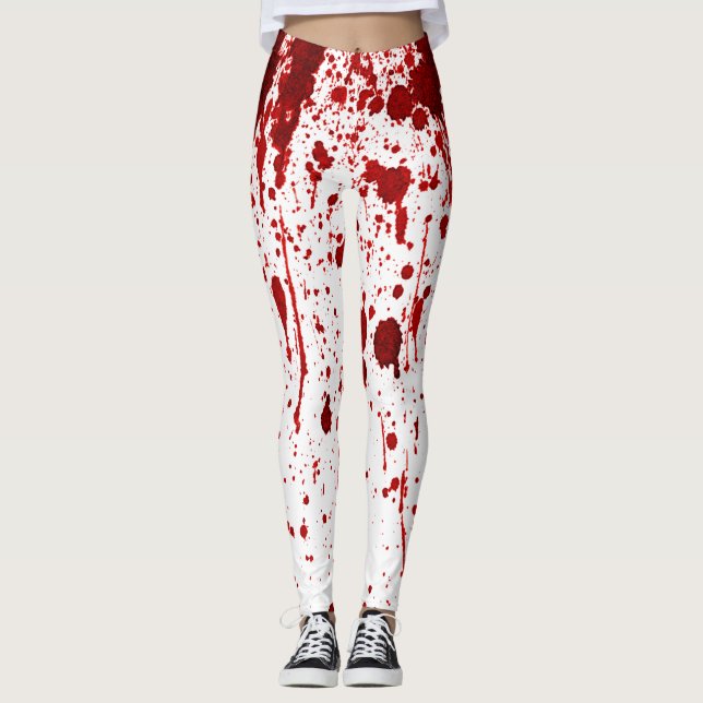 Vampiro gótico com leggings de sangue (Frente)