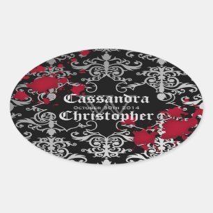 Vampiro gótico etiquetas de favorecimento de Hallo