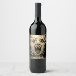 Vampiro ou Diabos Caras Caras Rótulos de Vinho Per