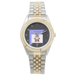 Vamtastic Halloween Unisex, relógio de dois tons