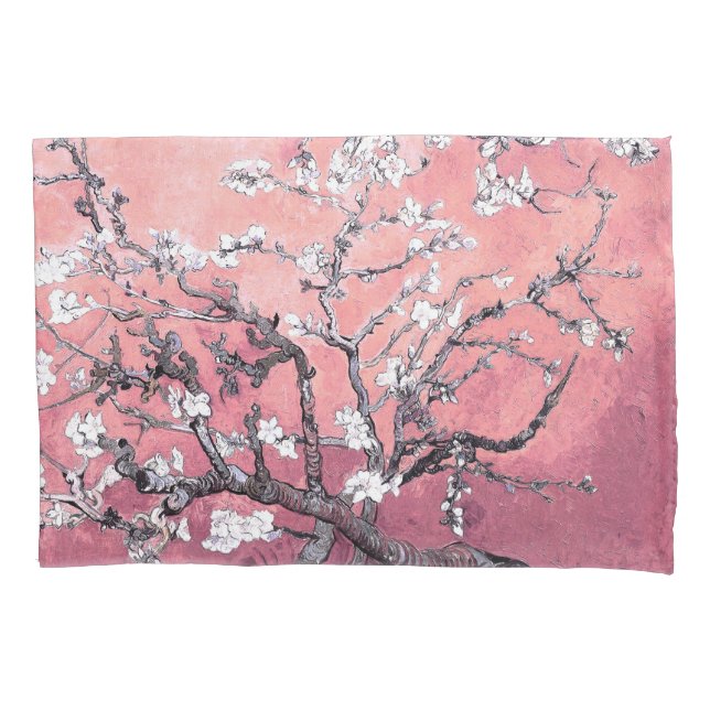 Van Gogh Almond Blossom cor-de-rosa (Frente)