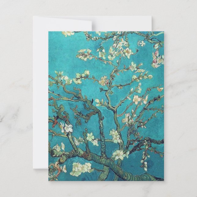 Van Gogh Almond Blossoms Convites (Frente)