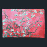 Van Gogh Almond Blossoms vermelho Pillowcase<br><div class="desc">Almond Blossoms de Vincent Van Gogh alteração de cor copyright 2doce4wordsDesigns/ PureVintage Love Obtenha a beleza do amado Almond Blossom de Van Gogh nas cores que combinam com sua casa. vincent van gogh,  van gogh,  florins de amêndoa,  flores,  floral,  bonito,  bonito, </div>