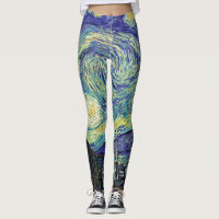 Van Gogh As Leggings Noturnas Estreladas
