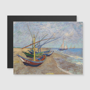 Van Gogh - Barcos de Pesca no Cartão Magnético de