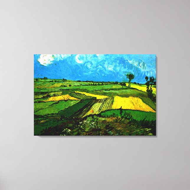 Van Gogh - Campos de trigo em Auvers Canvas Print (Frente)