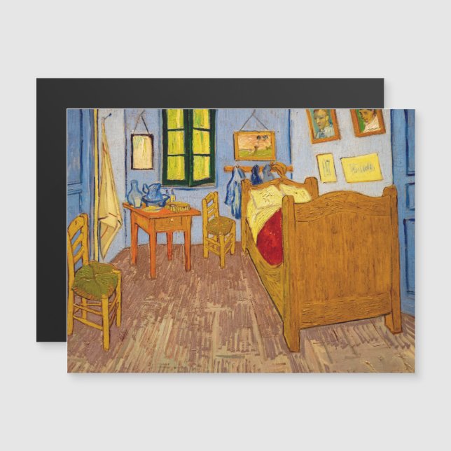 Van Gogh - Cartão Magnético de Quarto de Vincent (Frente/Verso)