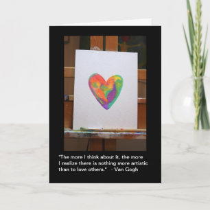 Van Gogh Cita Cartão de Dia de os namorados "Artís
