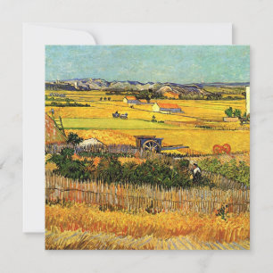 Van Gogh - Colheita em La Crau, pintura paisagísti