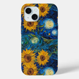 Van Gogh girassol e noite estrelada