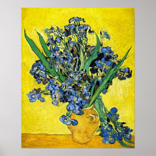 Van Gogh Irises Poster (Frente)