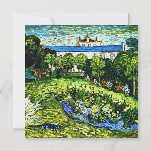 Van Gogh - Jardim de Daubigny, pintura famosa, (Frente)