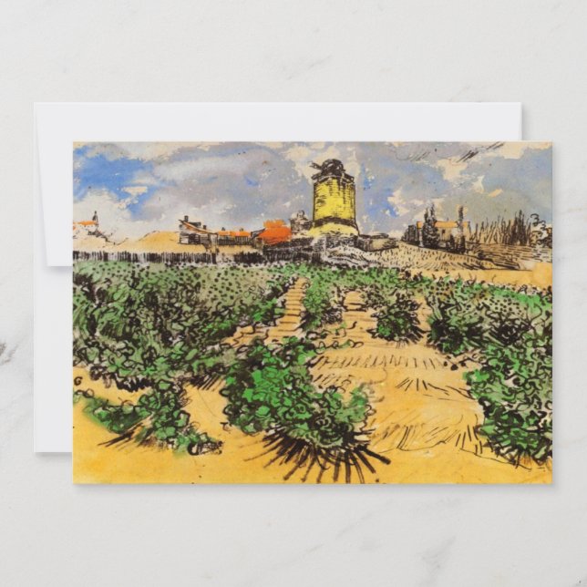 Van Gogh Mill de Alphonse Daudet em Fontevielle (Frente)