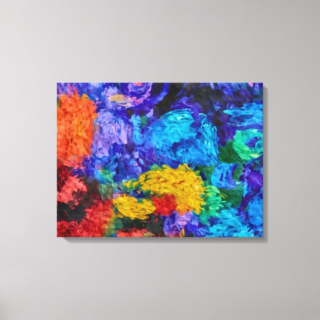 Van Gogh Monet Style Canvas Painting Wall Art (Frente)