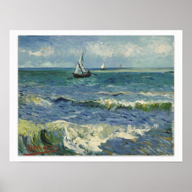 Van Gogh Seascape Poster (Frente)