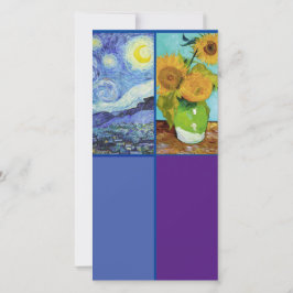 Van Gogh, Starry Night, Cartão de Indicador de Art