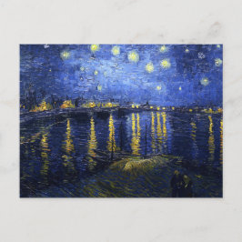 Van Gogh Starry Night Sobre O Cartão Postal Do Ród