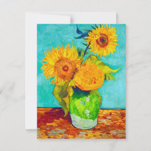Van Gogh Sunflower Card