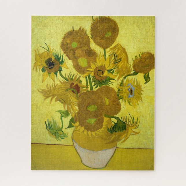 Van Gogh Sunflower Painting Quebra-cabeça (Vertical)