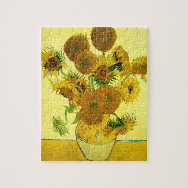 Van Gogh Sunflower Quebra-cabeça (Vertical)